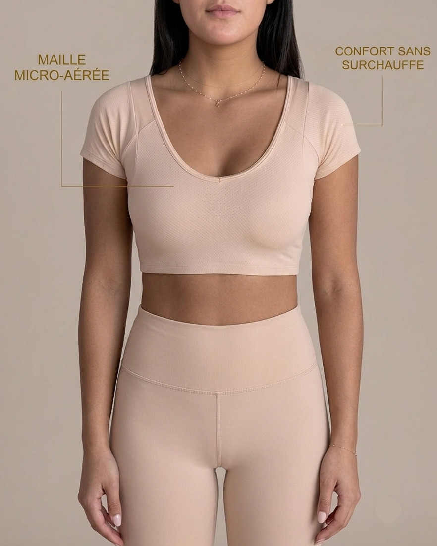 KINOR™ Signature | Brassière Anti-Transpiration — Doublure Intégrée